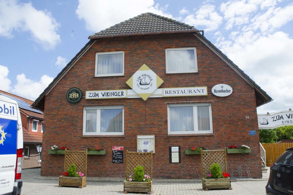 Hotel Zum Wikinger Neßmersiel Exterior foto